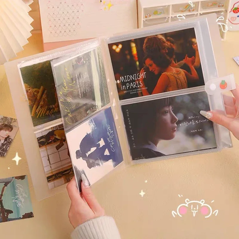 Korea Kpop Photo Album Card Album Storage Kawaii Soft Name Card 3-inch/4-inch/5-inch Idol Star Chasing PhotosCollect Book