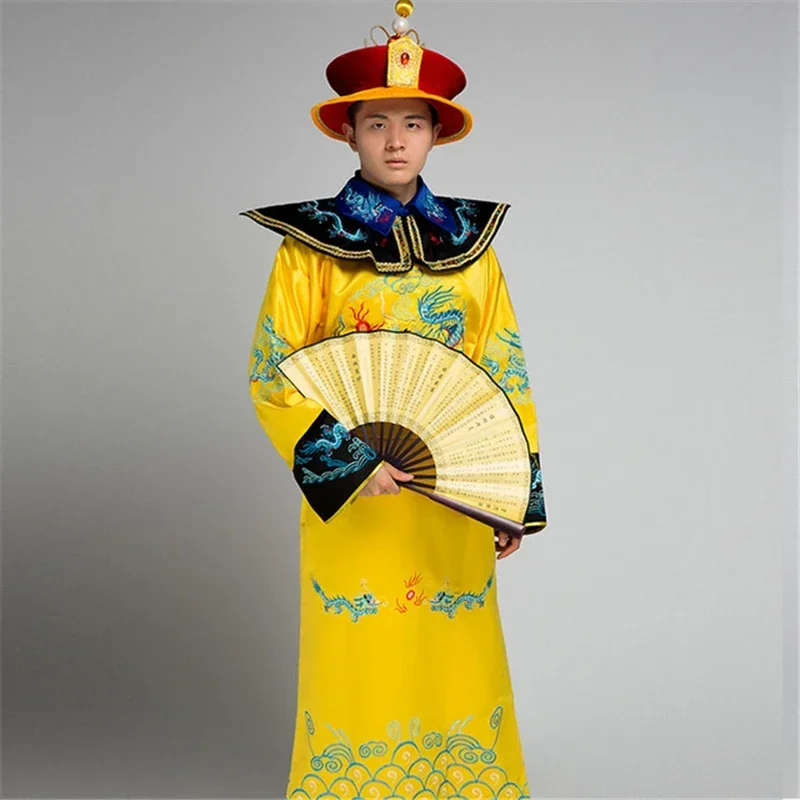 Dragon robe emperor costume costume COS ancient Qing Dynasty costume Ming Dynasty Hanfu embroidered dragon emperor men's