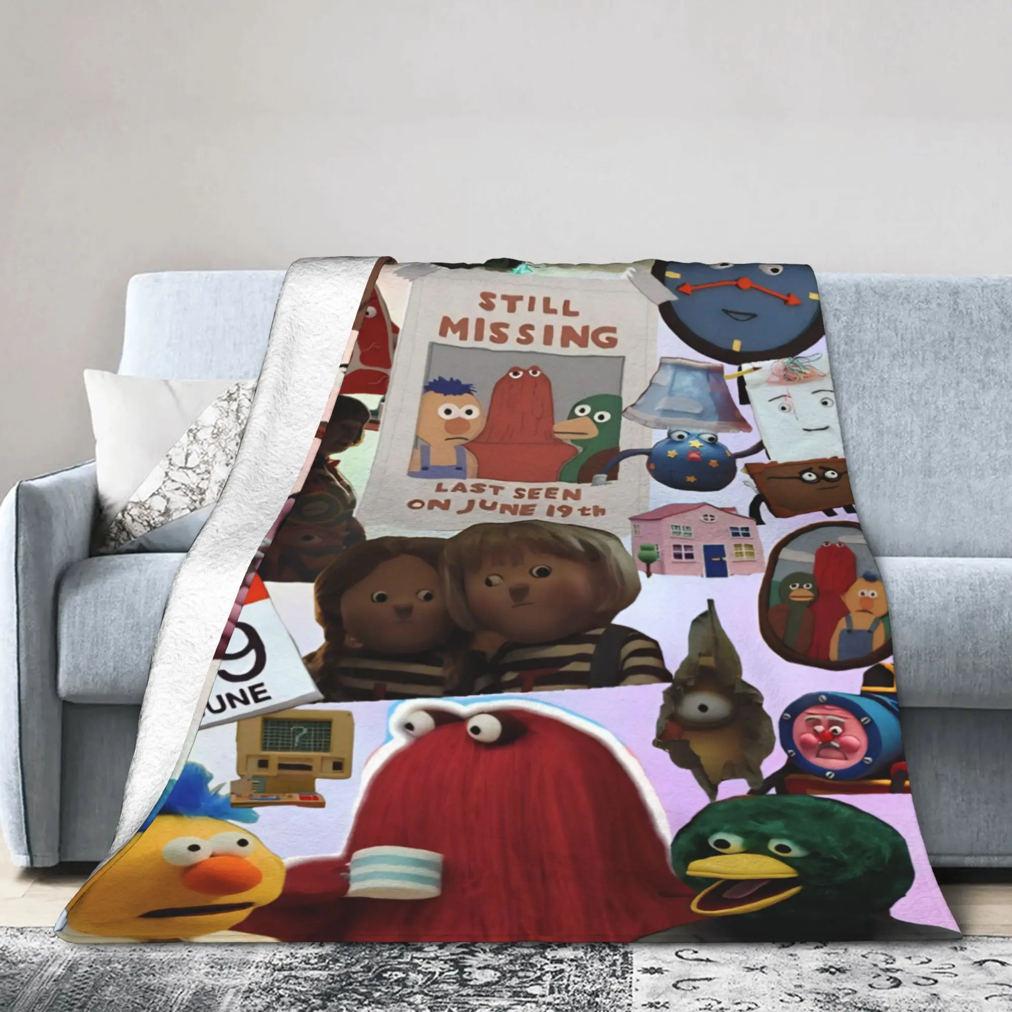 Don't Hug Me I'm Scared Accessories Blanket Ultra-Soft Fleece  Throw Blanket Comfortable Plush Thin Quilt
