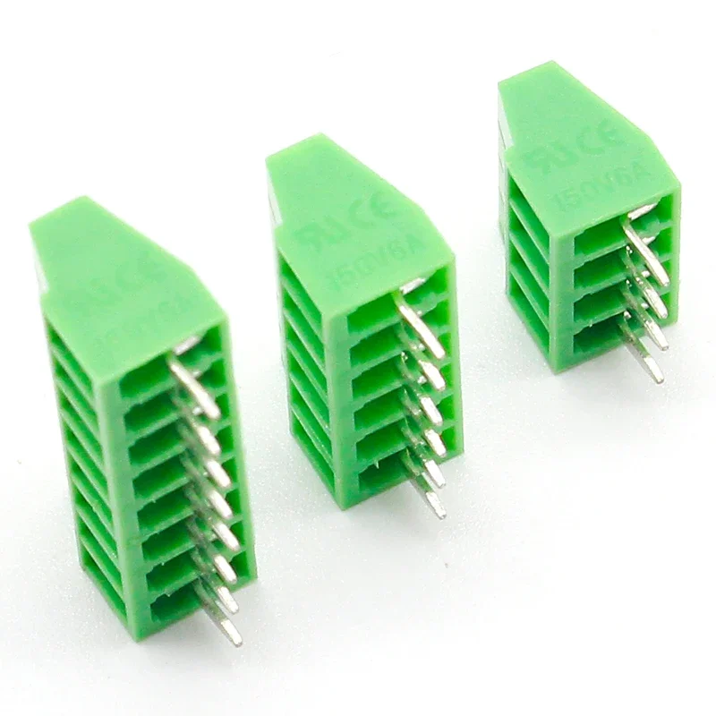 50pcs 2.54MM PCB Universal Screw Terminal Blocks Connector 2/3/4/5/6/7/8/9/10-12 Pin/Poles KF120 Straight Pin Copper