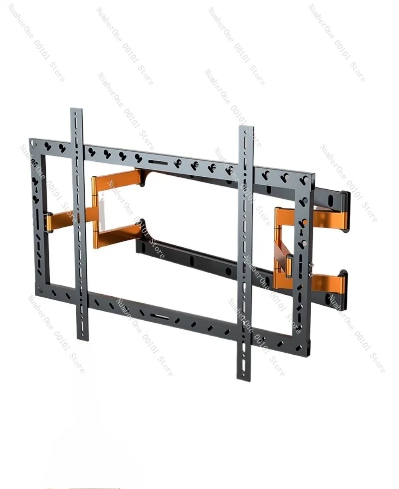 دعامة تثبيت على الحائط للتلفاز تلسكوبية رفيعة للغاية مناسبة لشاشات 75 85 98 100 بوصة دوارة قابلة للسحب قابلة للتعديل #1