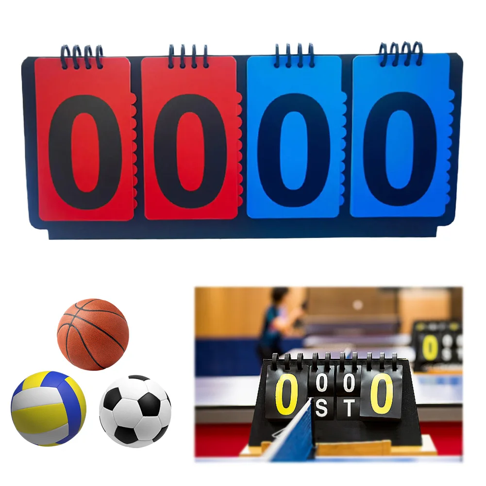 Manual Score Flip Cards Score Counter for Basketball Football Volleyball Tennis Sports
