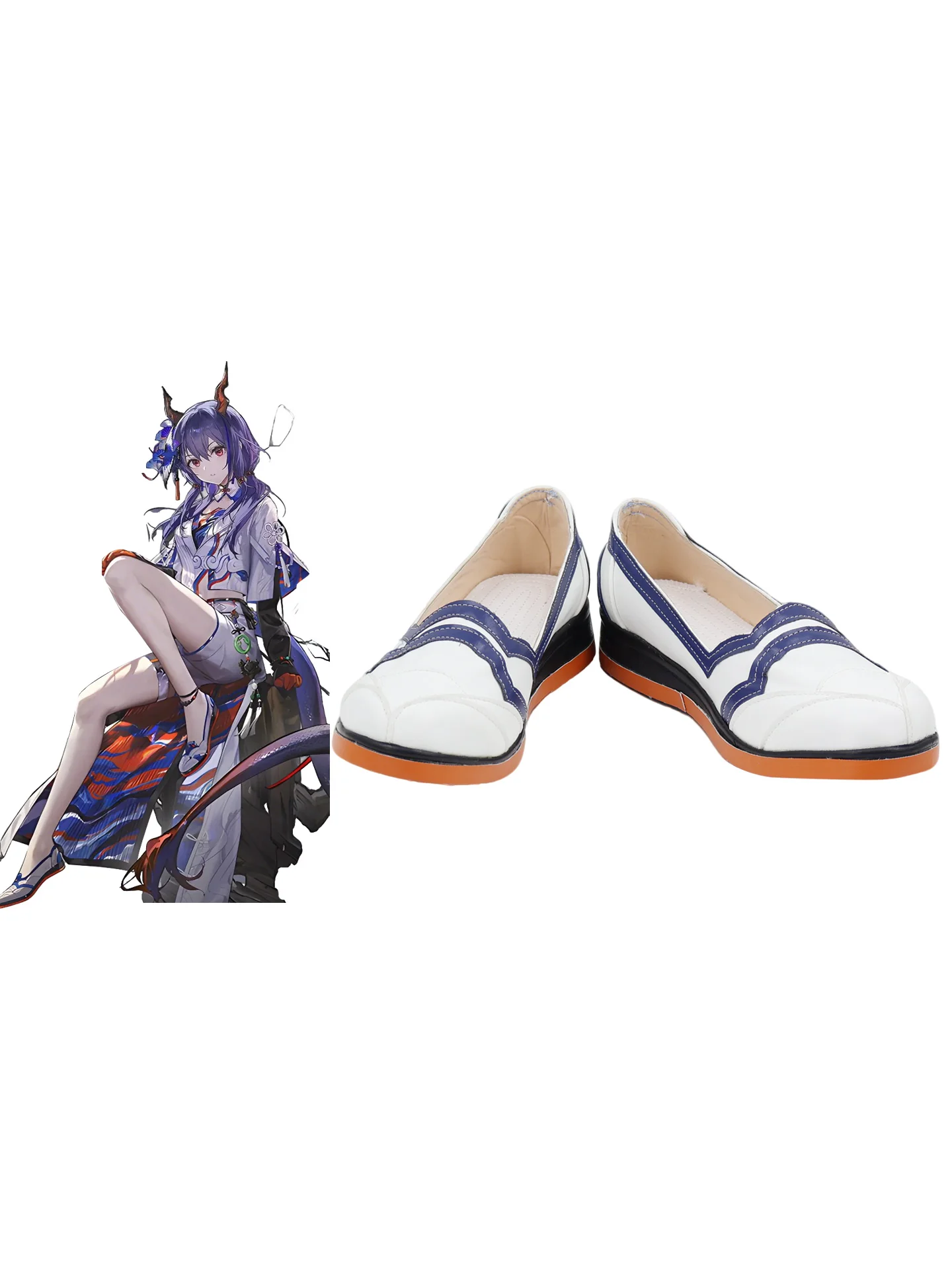 

Woman Chen Cosplay Shoes Arknights Halloween Carnival Custom Made Chen Prop Boots