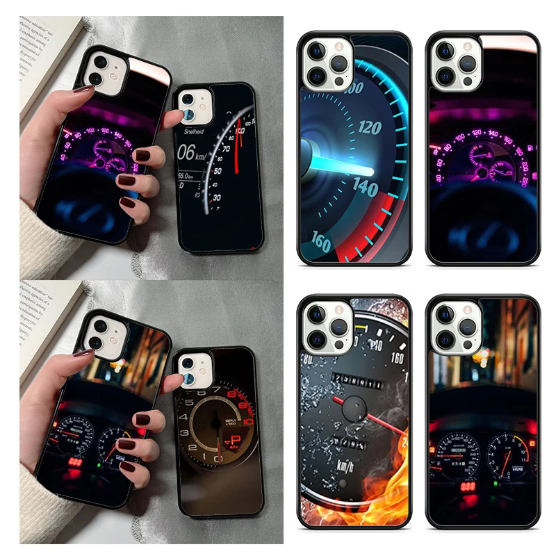 Funda para Teléfono con Diseño de Velocímetro para Apple iPhone 17 Air Pro Max Plus, Carcasa para iPhone 17 Air 14 15 16 13 12 Max