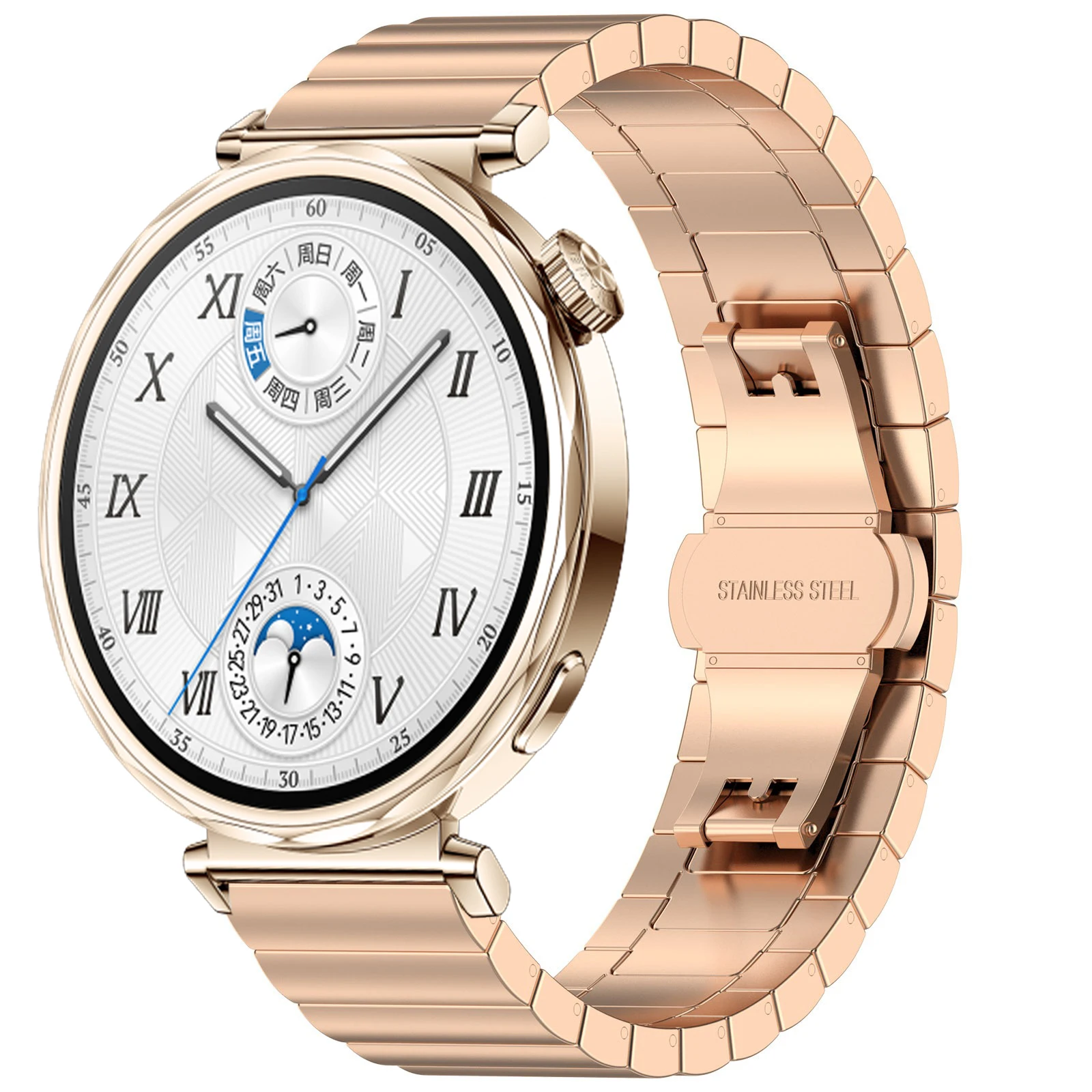 18mm Metal Strap for Huawei Watch GT5 Pro 42mm Band Smart Watch Stainless steel Bracelet for Huawei Watch GT5 GT4 41mm Wristband