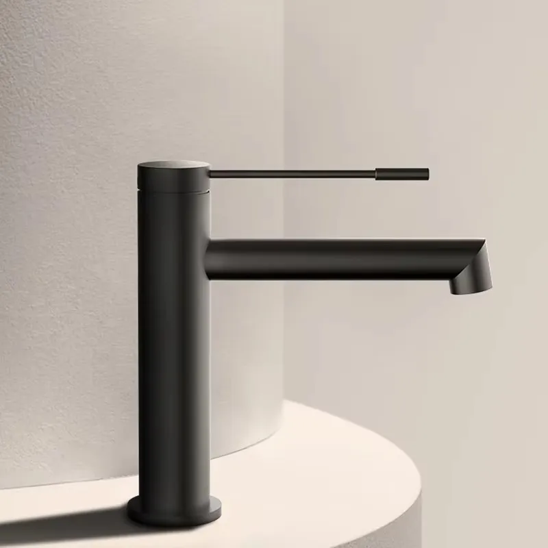 

Newest Modern Luxurious Texture Bathroom Sink Faucet Brass Black,Gun grey Hot cold Water Mixer Tap Wash Basin Faucet Single Hole