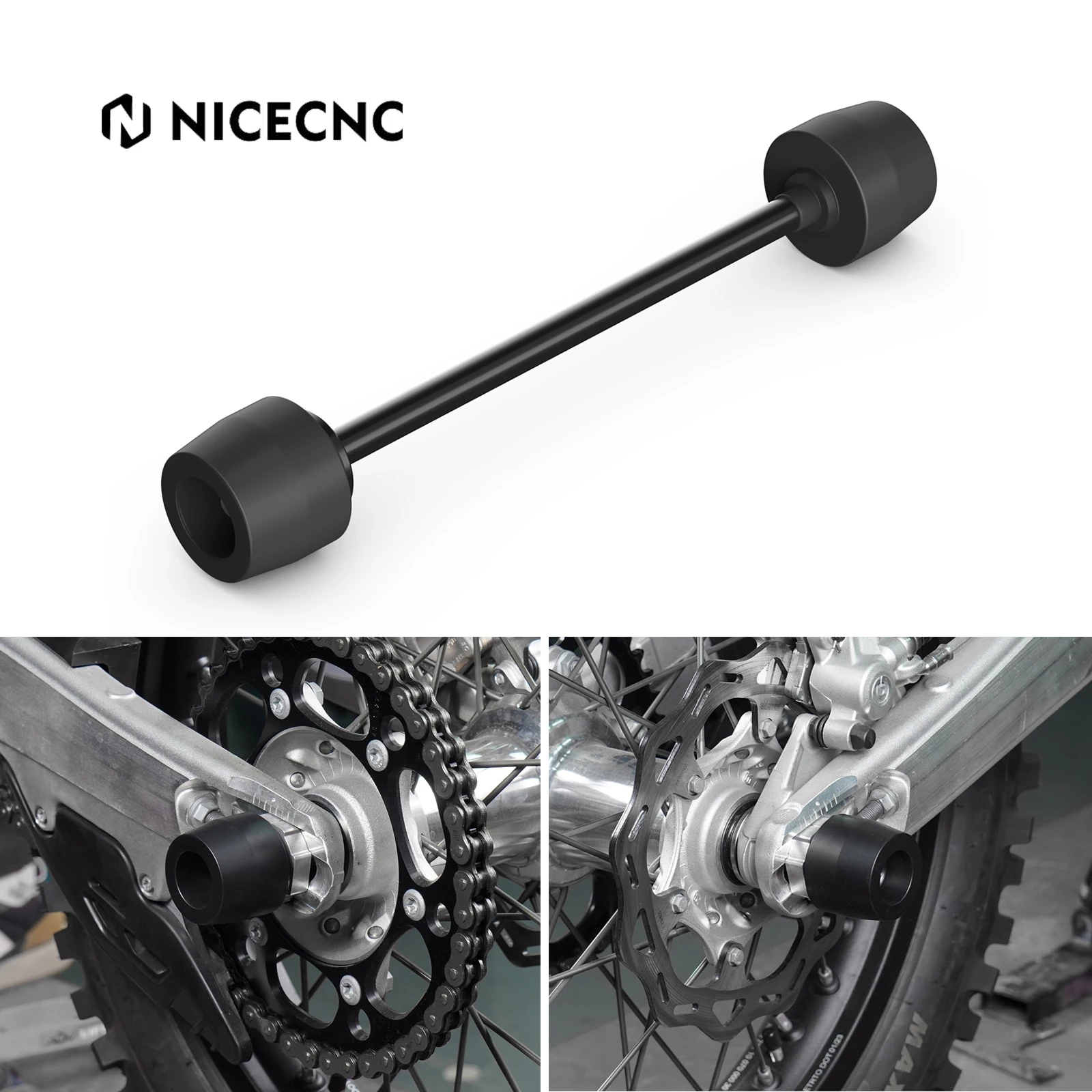 

NICECNC Motocross Rear Axle Slider Falling Crash Pad For 2024 KTM EXC XCW 300 250 EXCF XCFW 450 350 Husqvarna TE300 GasGas EC300