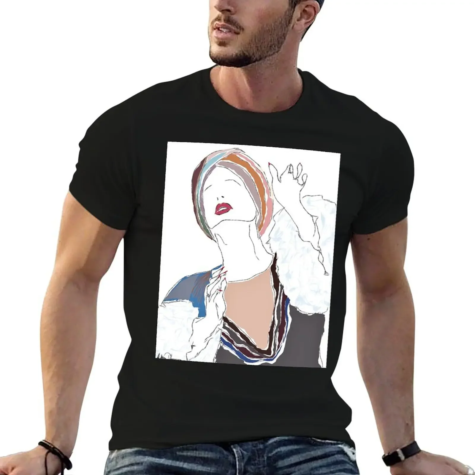 

Patti, with One Look T-Shirt man t shirt anime clothes cotton graphic tees street wear mens t shirt graphic