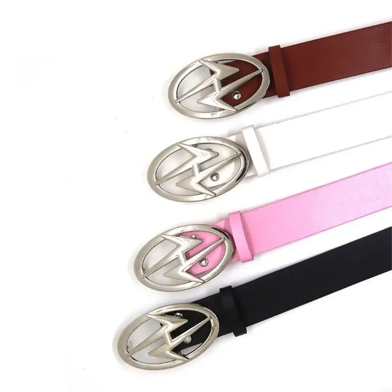 C71F عشاق الموضة حزام PU لحزام الخصر النسائي مع مشبك قابل للتعديل #5