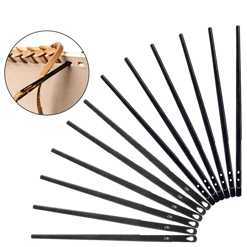 Skórzana igła do szycia Nić skórzana Igła do ręcznego pikowania Szydło do szycia do naprawy materiałów skórzanych Szycie szycia