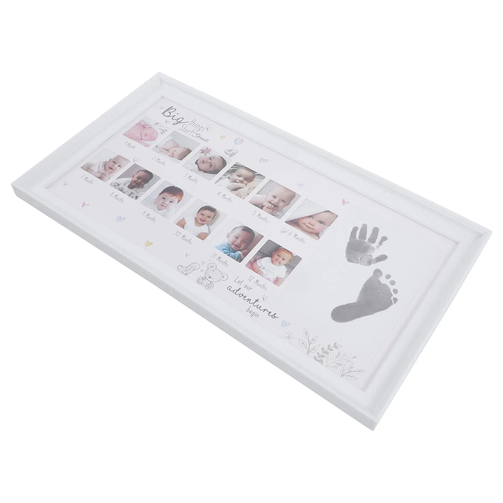 

Baby First Year Picture Frame 12 Month Milestone Photo Display Desktop Decor Creative Home Decoration Gift for Newborn