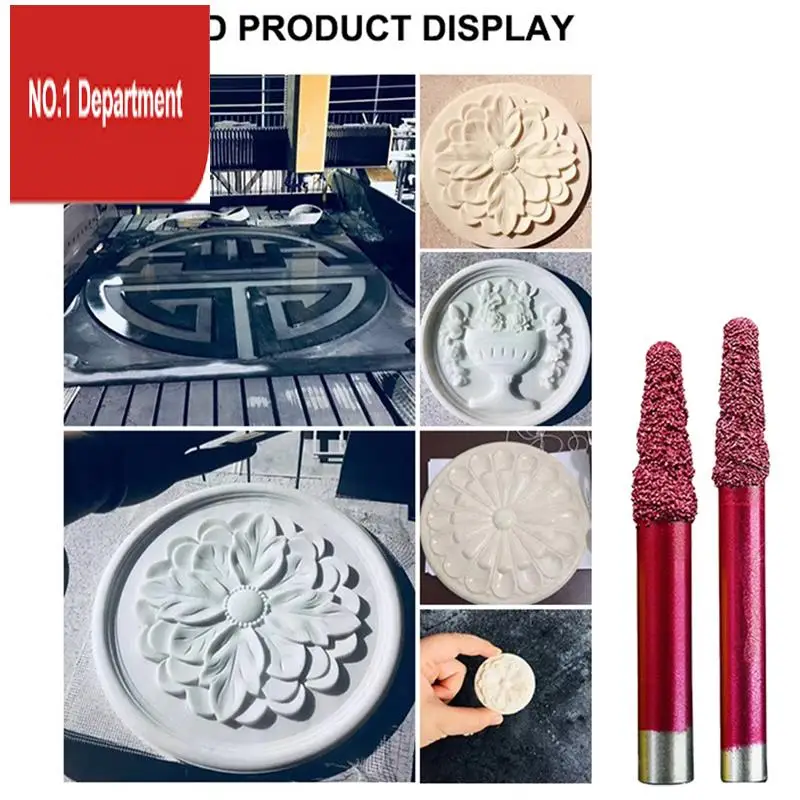 

2 PCS CNC Stone Engraving Drill Bit Granite Cladding Embossing Drill Bit Stone Engraving