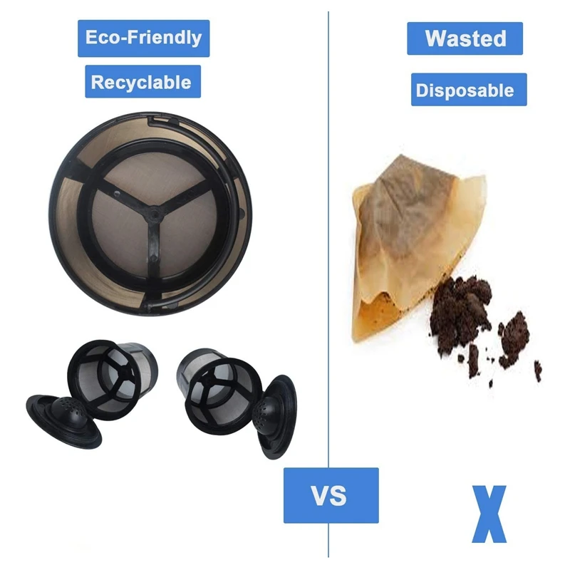Reusable Mesh Ground Coffee Filter Basket For K-Duo Essentials And For K-Duo Brewers Machine Coffee Cup Pod For K Cup