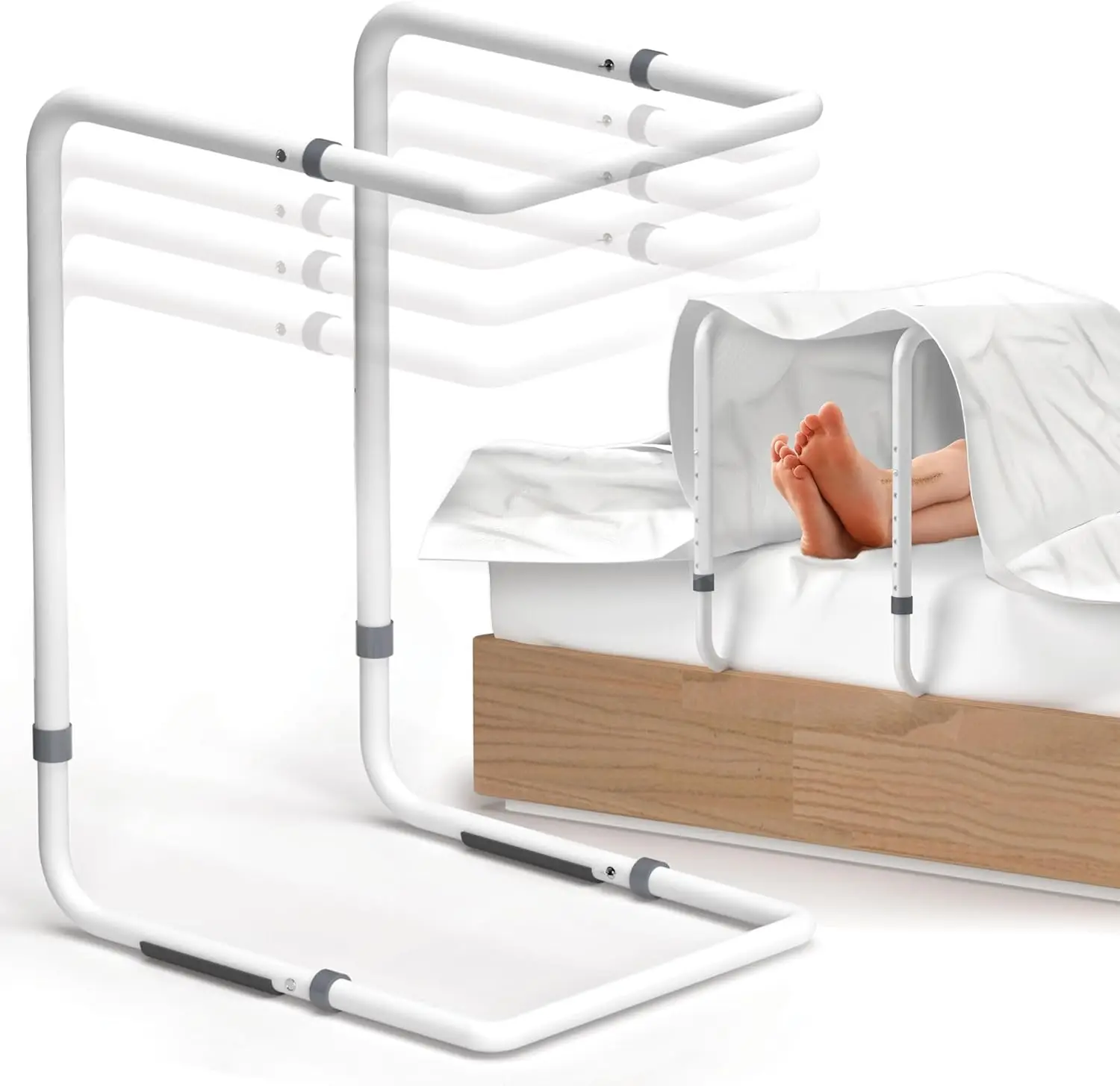 

Blanket Lifters For Feet - Steel And Aluminum Blanket Lifter For Foot Of Bed - Adjustable Blanket Lifter 20 To 28 Hes For