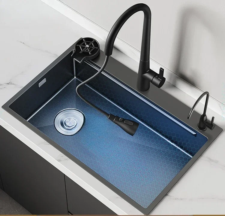 

Большой однослотовый, утолщенный боковой дренаж, раковина для мытья посуды, кухонная раковина для мытья посуды