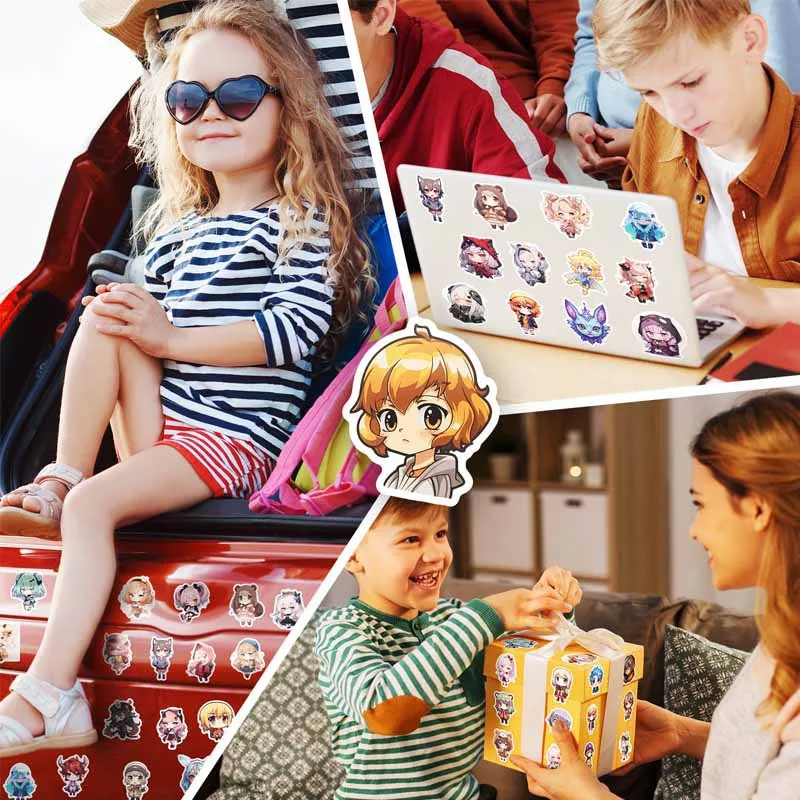 Customized. Notebook Sticker Transparent Adhesive Sticker Printing Label Custom Full Cut Cartoon Adhesive Sticker Goo C