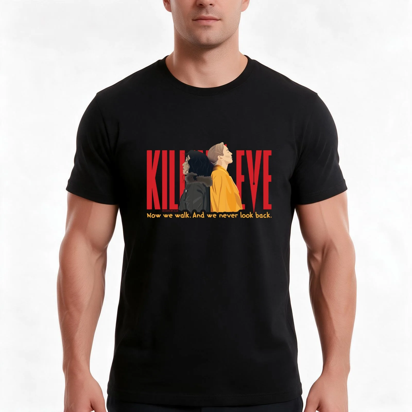 Killing Eve - Bridge Scene (with quote) T-Shirt, Summer Casual Cotton Tee, Oversized Streetwear Tops, Vintage Graphic Print