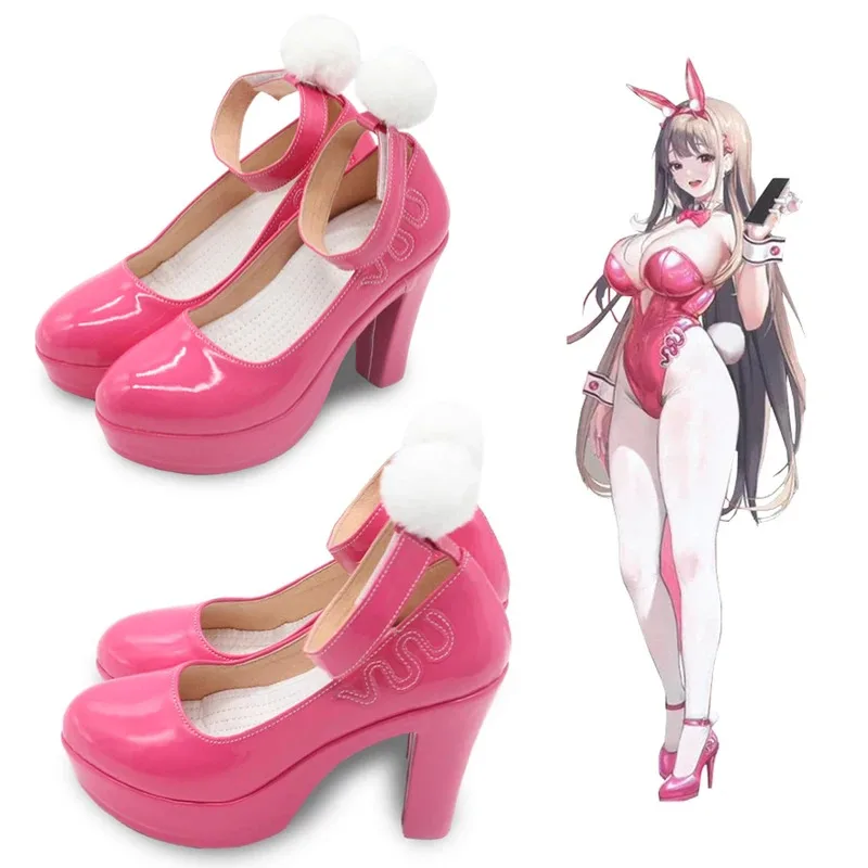

NIKKE The Goddess of Victory Viper Pink Bunny Girl Game Обувь для косплея Сапоги на высоком каблуке Хэллоуин Карнавальная вечеринка Реквизит Аксессуары