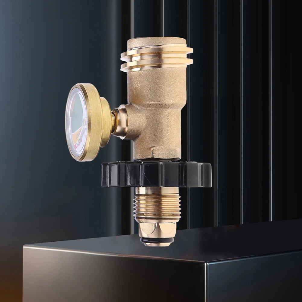 Medidor de Gas propano POL, Detector de fugas incorporado Universal para tanque de propano QCC1, cilindro de Gas, medidor de presión Pol, 1-5 uds.