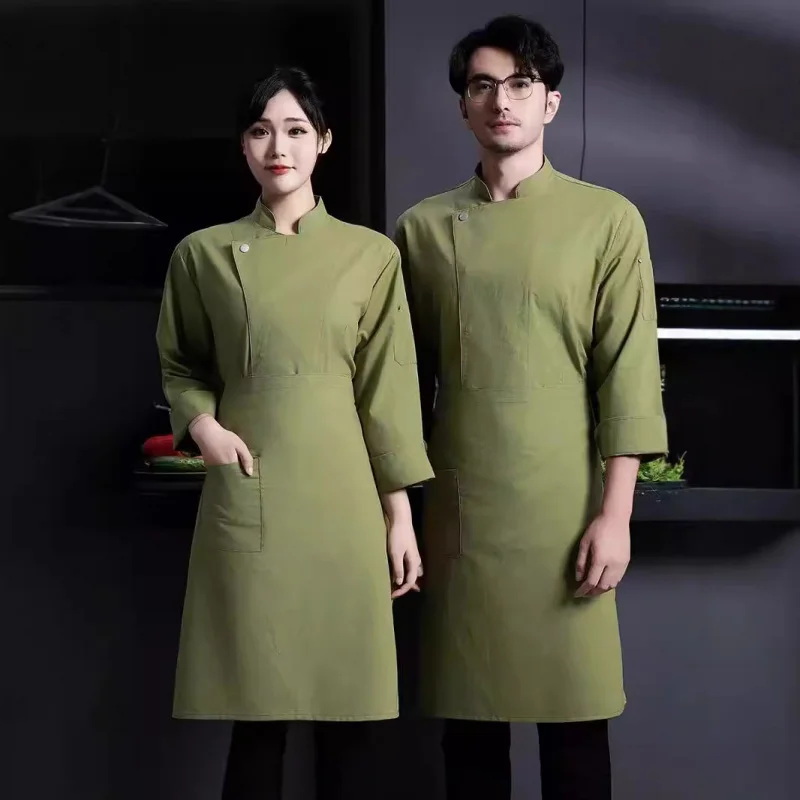 High Quality Autumn Winter Chef Coat, Long Sleeve Workwear for Hotel Restaurant and Catering Kitchen