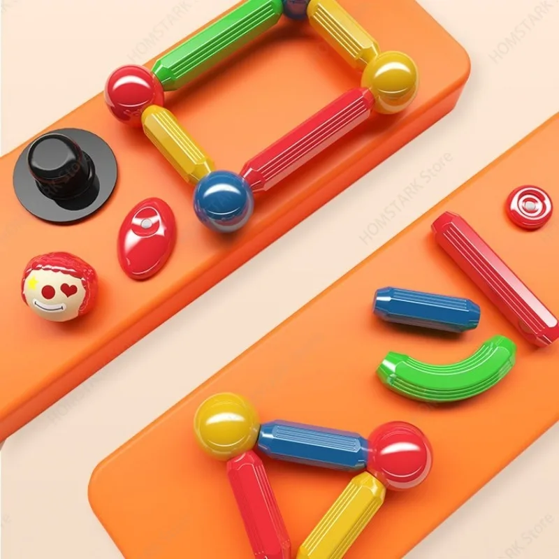 Magnetic Building Blocks Set Magnet Construction Toy For Toddlers Age 2 To 3 Early Educational MagneticSheet Interactive PlayToy