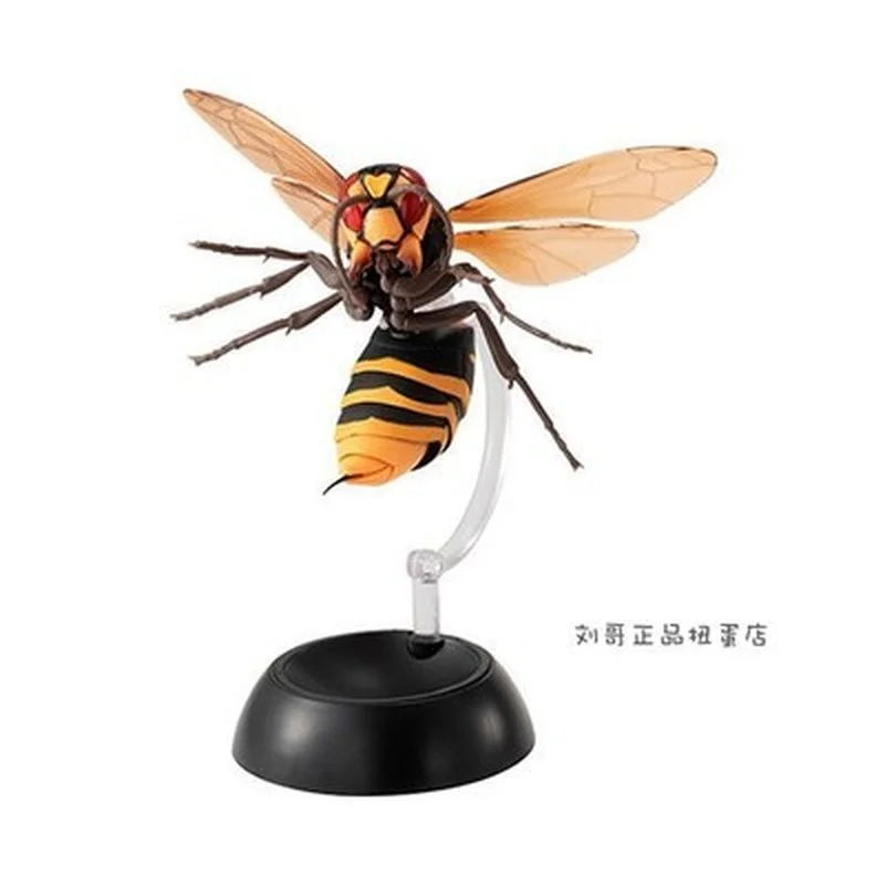 Bandai Animal Figures Insect Wasp Apis Mellifera Ssp Vespa Bee Gashapon Capsule Toy PVC Model Toy Ornaments Gifts for Children