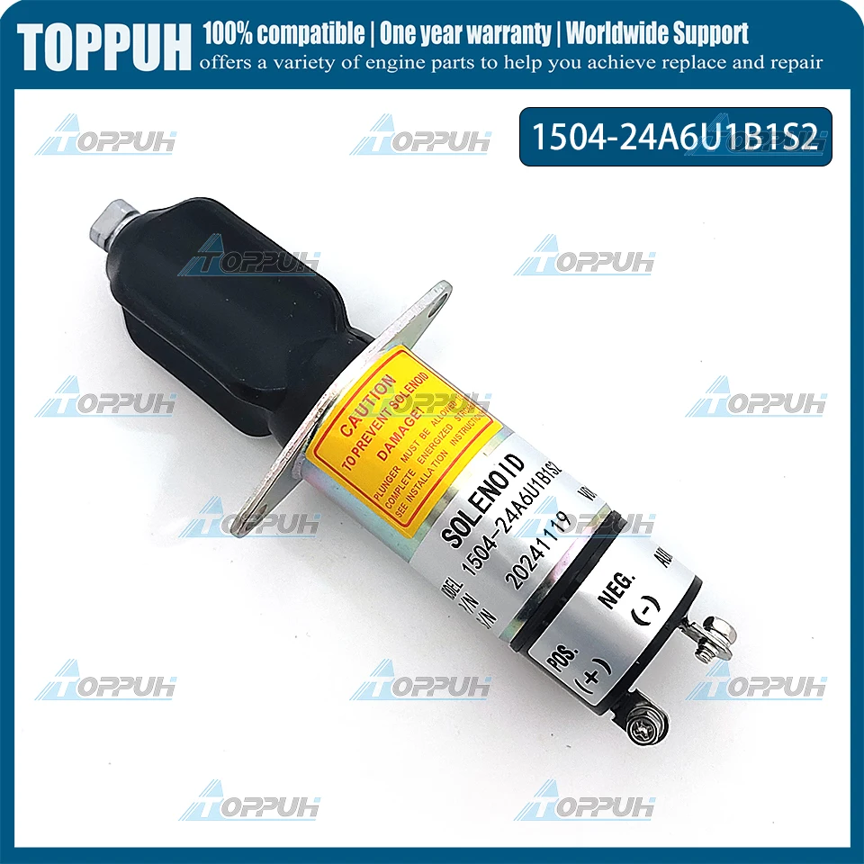 

24 В 1504-24A6U1B1S2 Электромагнитный клапан остановки для клемм Woodward 2