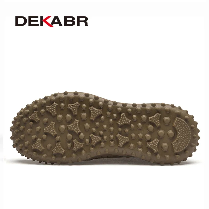 DEKABR Brand Handmade Boots For Men High Top Casual Men Wear-Resistant Men Shoes Autumn Winter Man Trend Shoes