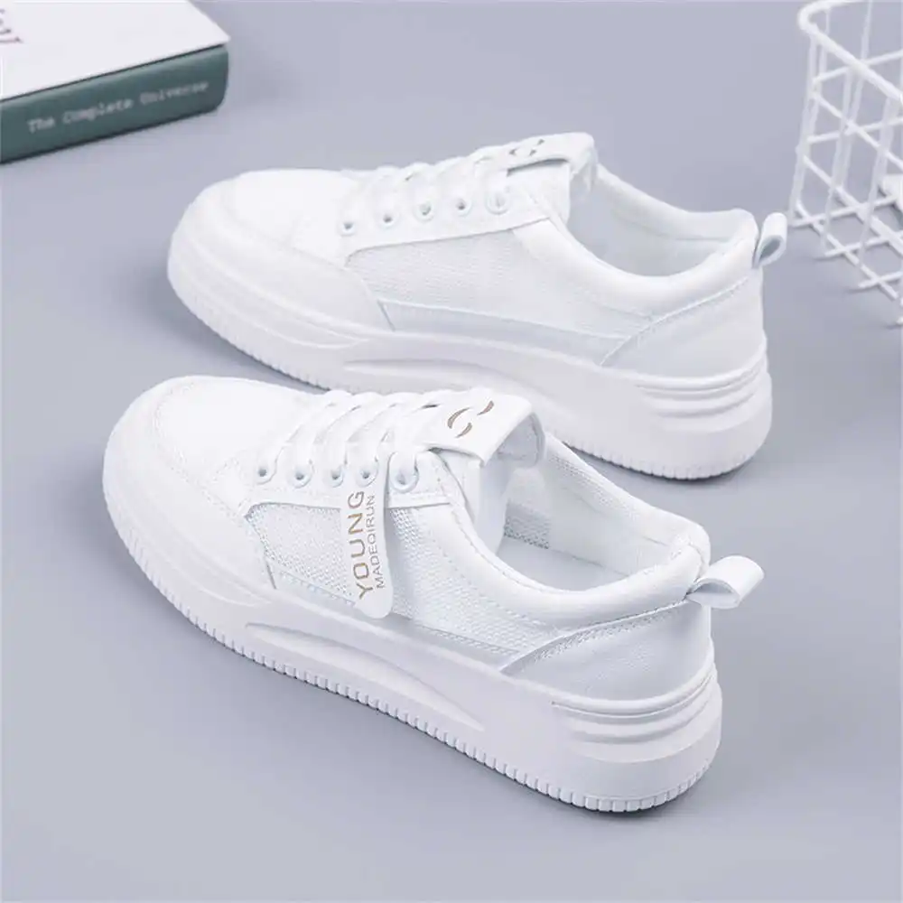 35-39 Hollow Silver Women's Tennis Ladies High Heel Shoes Women's Shoes High Heels Sneakers Sports Runners Model Traning