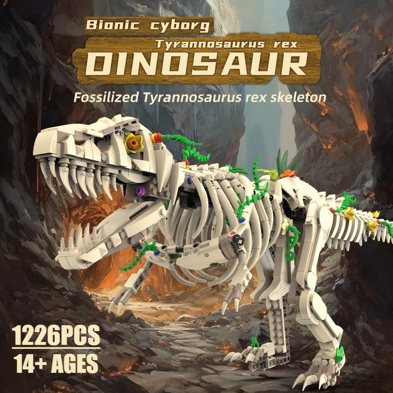 

1226PCS Creative Dinosaur Fossils Tyrannosaurus Rex Model Building Blocks Construction Bricks Toy Gift For Children Adult
