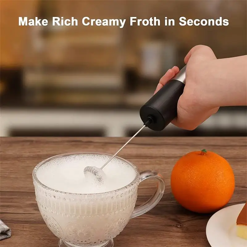 Portable Rechargeable Electric Milk Frother Foam Maker Handheld Foamer High Speeds Drink Mixer Frothing Wand for Coffee Dropship