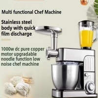 Electric Stainless Steel Food Mixer Bowl Bread Dough Flour Stand Bakery Aid Processor For Cake Egg Household Kitchen Use