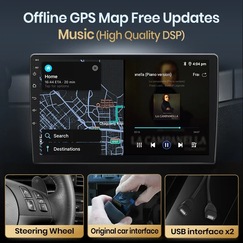 Junsun AI 4G LTE inalámbrico CarPlay Android Auto Radio para VW Volkswagen Golf 6 2008 2009 2010-2016 GPS Navi BT DSP RDS FM 3