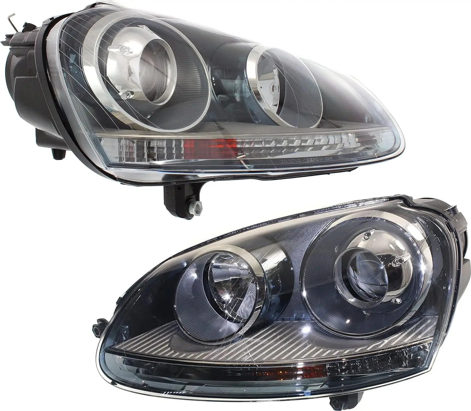 

Headlight Compatible with 2006-2009 Volkswagen Rabbit, 2006-2009 Volkswagen GTI, 2005-2010 Volkswagen Jetta, Driver and Passenge