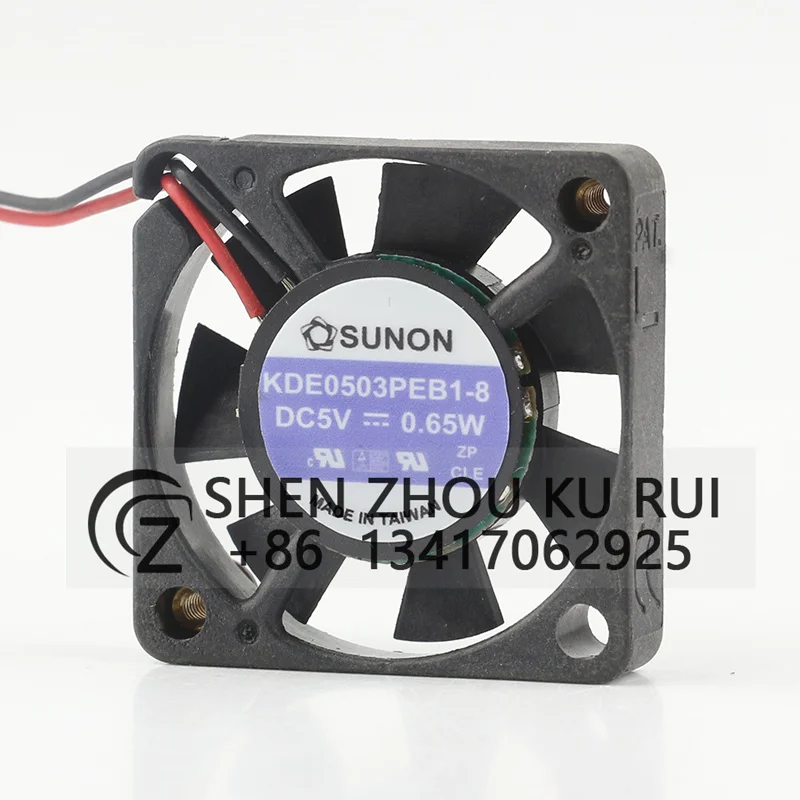 

KDE0503PEB1-8 DC 5 В 0,65 Вт вентилятор мощности корпуса оригинальный SUNON ультратонкий микровентилятор 30063 см охлаждающий вентилятор 30x30x6 мм