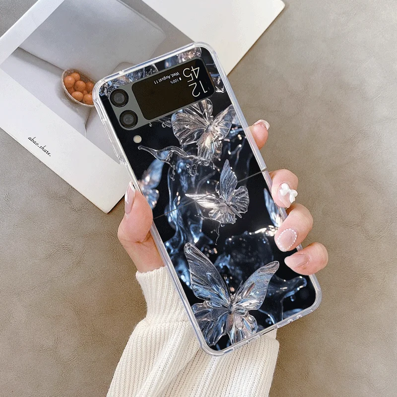 حافظة لهاتف سامسونج جالاكسي Z Flip 7 Flip6 5 4 3 5G قابلة للطي لهاتف Z Flip7 Flip 5 Shell