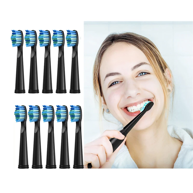 Toothbrush Heads Work For yunchi or seago 507 Electric Toothbrush and Teeth Care Product Teeth White 5/10/20 Pcs