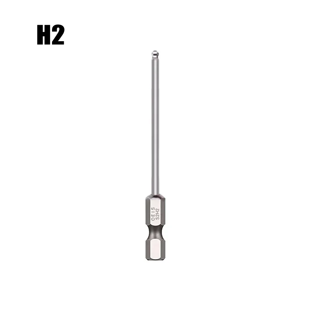 Screwdriver Bit Compact Magnetic Ball End Hex Bit Screwdriver 75mm Long Metric Hex Bit Driver For Easy Transportation