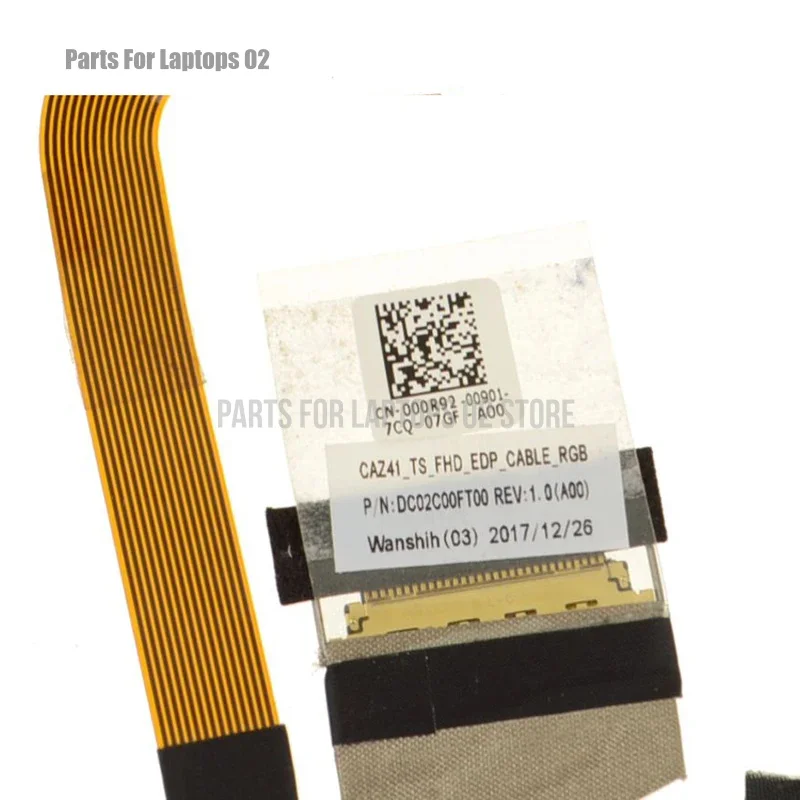 00R92 LCD Flex Screen Touch Cable For Dell Latitude 7390 2-In-1 CAZ41 DC02C00FT00 000R92 30P Laptop Parts Touchscreen FHD Cables view 5