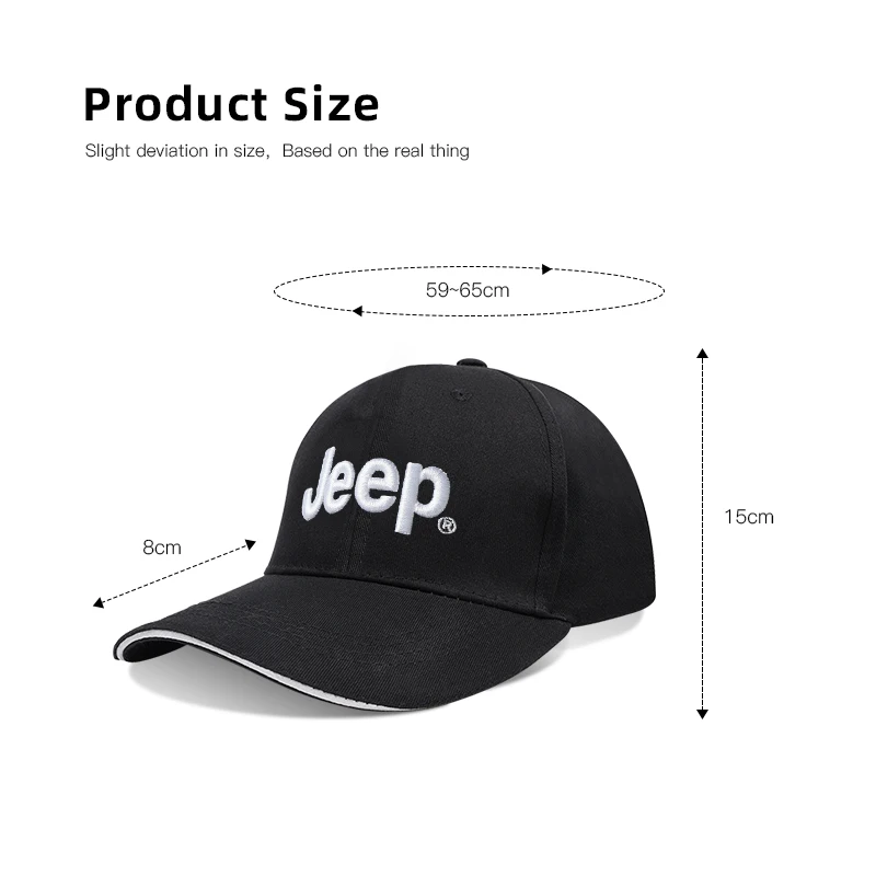 Car Baseball Cap Outdoor Caps Sunscreen Hat Man Women Tide Snapback Hats For Jeep Renegade Compass Grand Cherokee Wrangler Trail