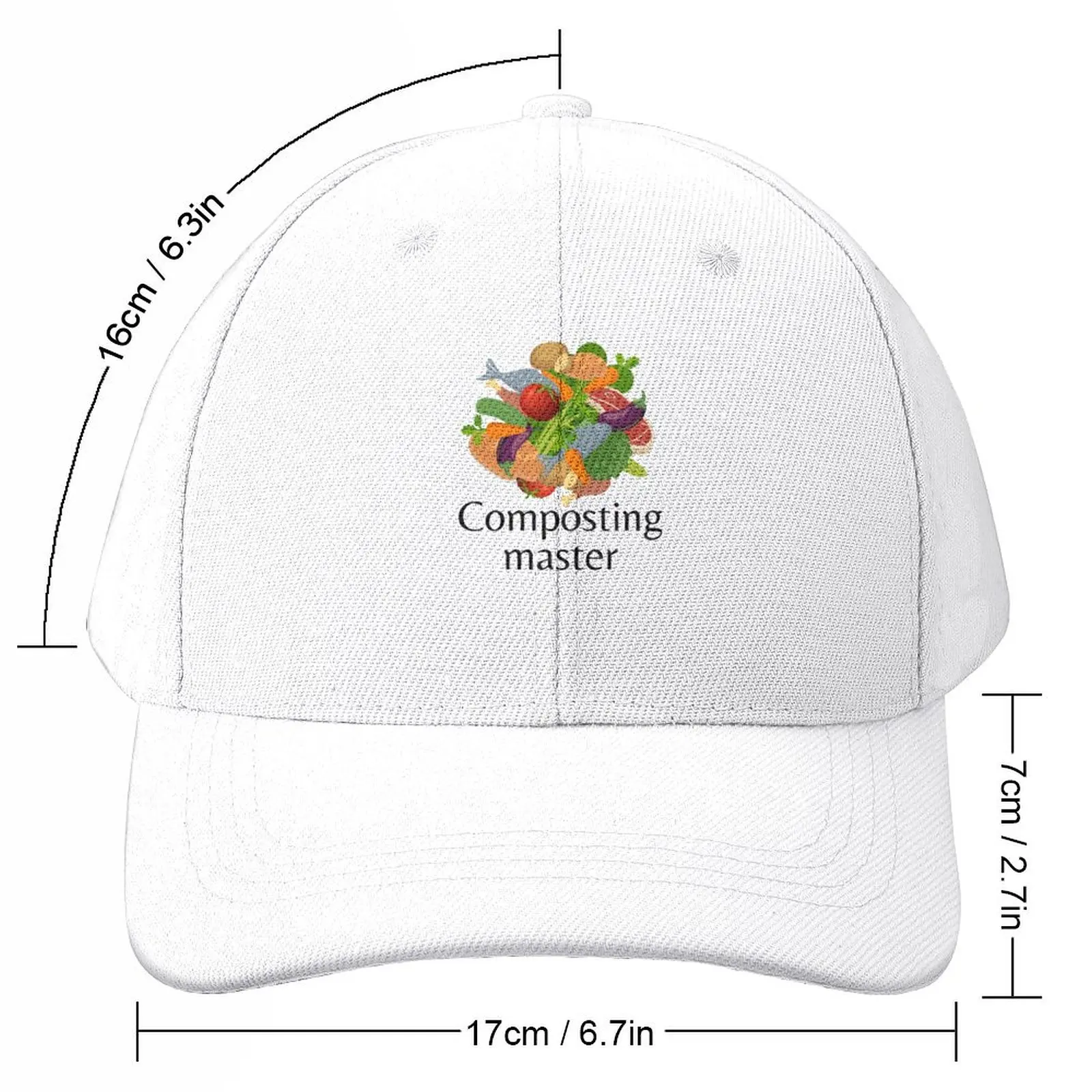 Composting for the real experts - master black text Baseball Cap Visor Luxury Hat Caps For Women Men's