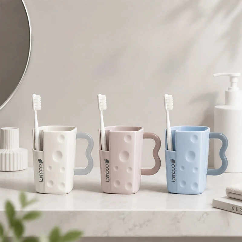 Bathroom Tumbler Set For Toothbrushes Home And Student Use_voghion.com