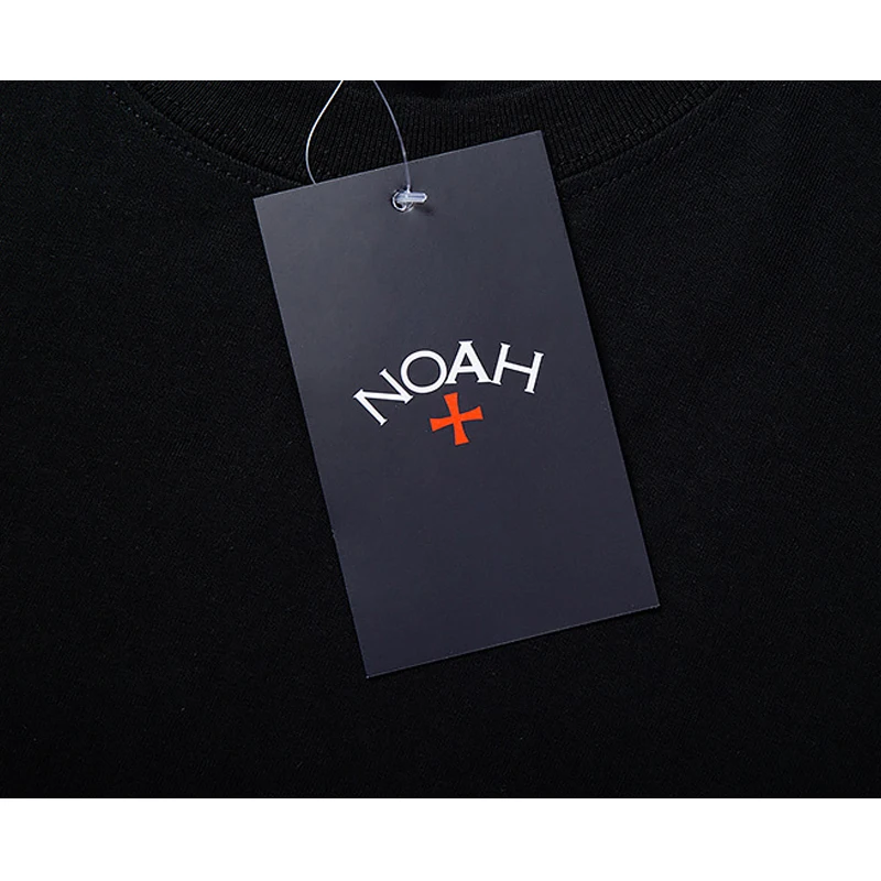 2024 Summer Style High Quality Cotton Black White NOAH T-Shirt Men Women 1:1 Tags Small Cross Logo Print Noah T Shirt Tee