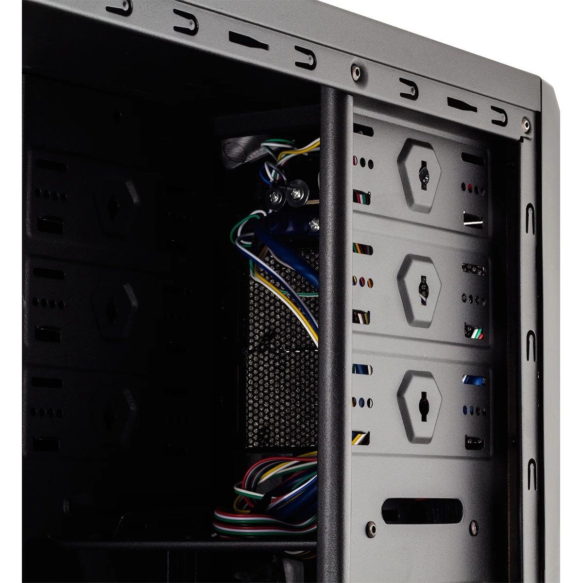 Computer fall Desktop PC Mid Tower Atx KORE USB 3,0 Schwarz-NOX