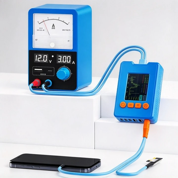 P5 Mini DC Regulated Power Supply 3A 12V Adjustable Voltage Current Meter for Mobile Phone Repair
