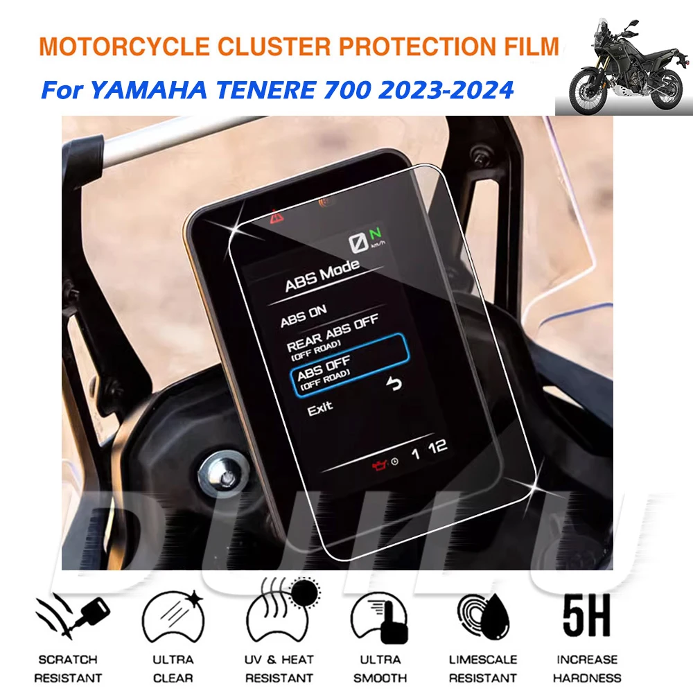 فيلم أداة حماية لوحة القيادة لشاشة الخدش للدراجات النارية لياماها تينيري 700 Tenere700 t700 t7 xtz 700 2024 2023
