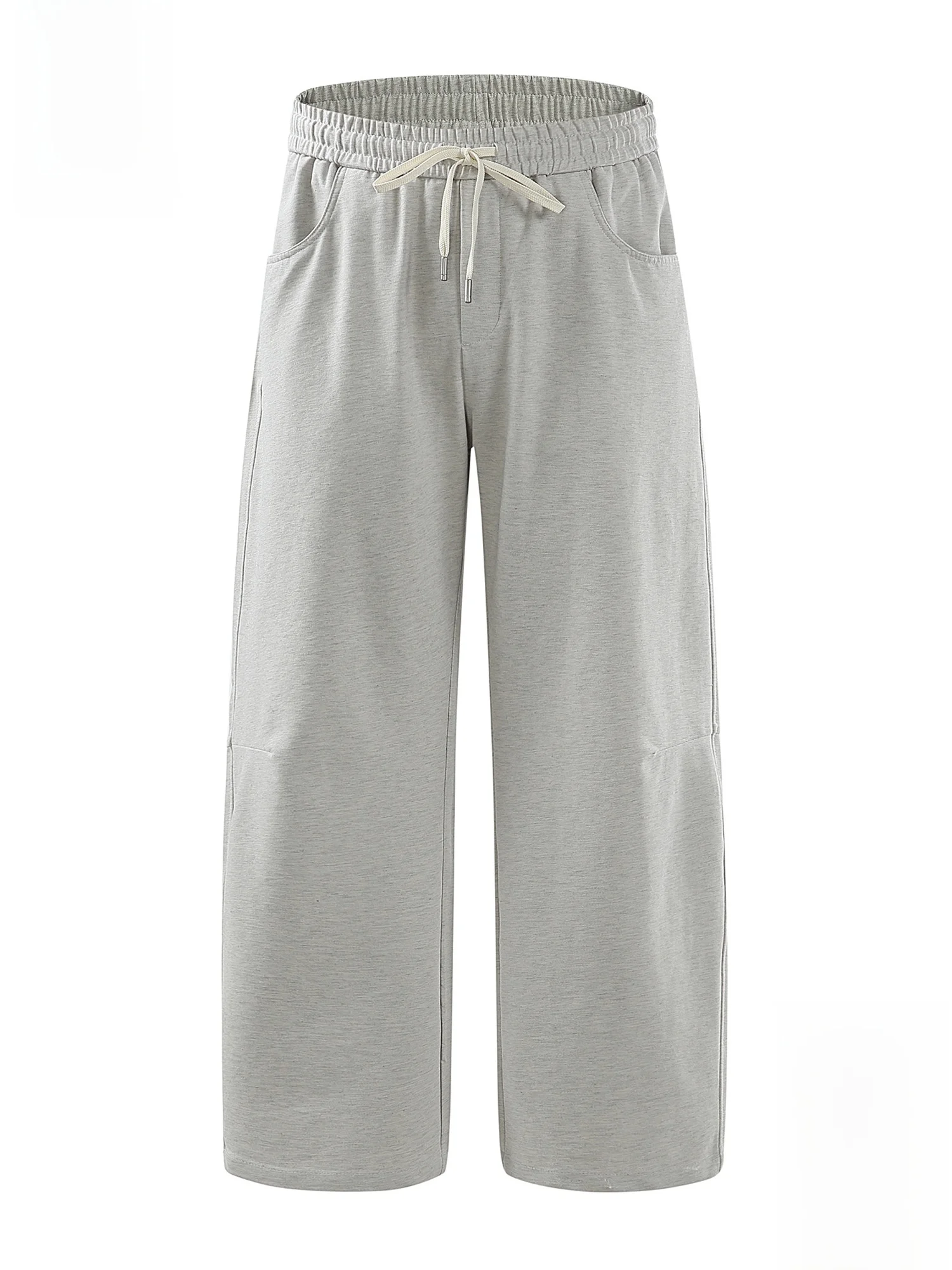 

PaulFrank Men's Loose Fit Knitted Spor Casual Pants Spring Season Pure Color Wide Leg Comfortable Breathable Sweatpants