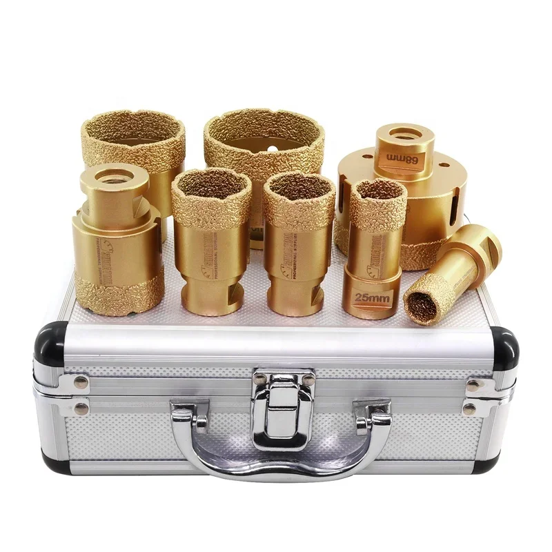 20+25+32+35+40+50+60+68mm Vacuum Brazed M14 Diamond Tools Cutting Bit Tile Hole Saw Diamond Core Drill Bit Set