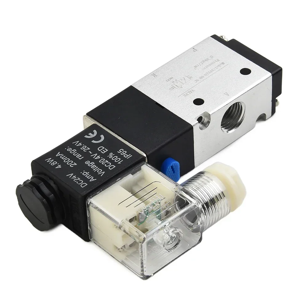 Aluminum Alloy Pneumatic Solenoid Valve AIRTAC Type 3V210-08 3 Way 2 Position 1/4