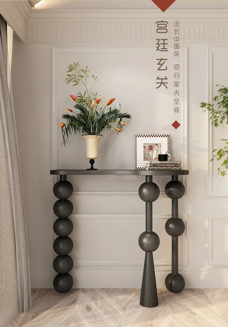 

Modern living room console, classic minimalist design, high-end furniture YX789TB